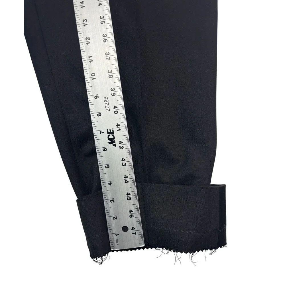 Jos A Bank 44S 38x29 Black Tuxedo 2pc Pant Suit Wool Formal Evening Dinner Tux
